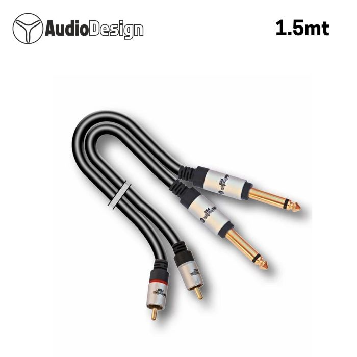 Cavo 2 rca M/2 Jack mono M 1,5 mt Audiodesign main product photo