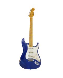 Fender '58 Custom Stratocaster Relic flag blue mbdb mn con custodia