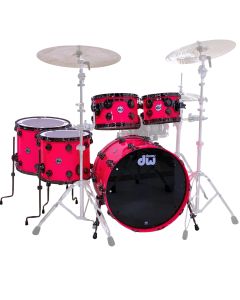 DW Collector's 22" 5pz Neon Hot Pink Batteria Acustica