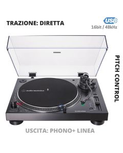 Giradischi Audio Technica LP120 USBHC black
