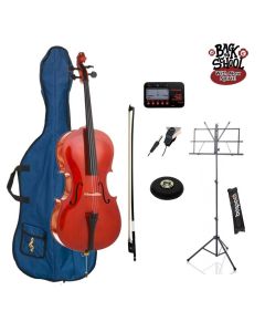 Kit Violoncello 3/4 Luthier Studio 2 con poggiapuntale, leggio, accordatore e pickup Kit Violoncello 3/4 Luthier Studio 2 con poggiapuntale, leggio, accordatore e pickup