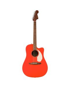 Fender California Standard Redondo CE Chitarra Acustica Elettrificata fiesta red