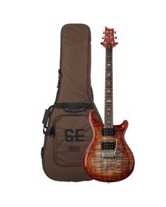 PRS SE Custom 24-08 Chitarra Elettrica charcoal cherry burst con borsa