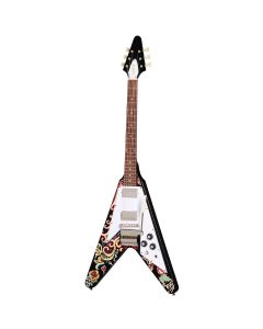 Epiphone Jimi Hendrix Love Drops V Ebony with Artwork