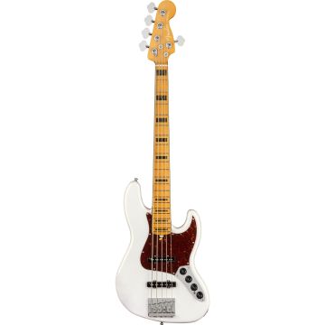 Basso Elettrico 5 corde Fender American Ultra Jazz bass v mn arctic pearl custodia inclusa