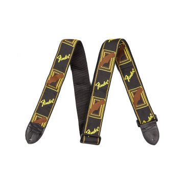 Tracolla Fender Monogrammed 5 cm black yellow  brown