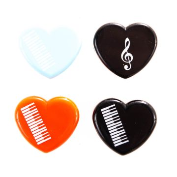 Gomma Musik-Boutique a forma di cuore  vari colori