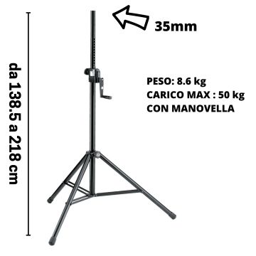 Supporto Casse K&M 21300 con manovella