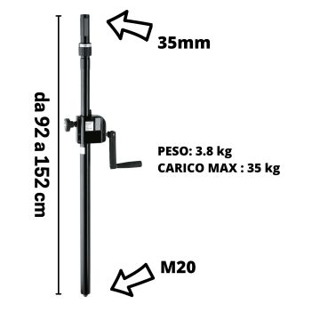 Distanziale cassa sub K&M 21340 con manovella