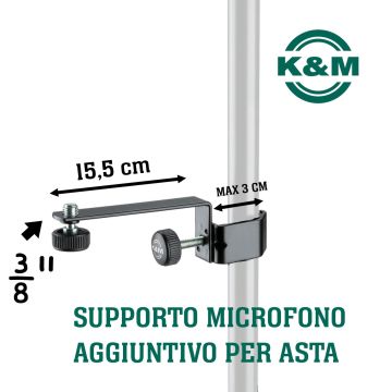 Supporto Microfono da asta K&M - 23800-5 5