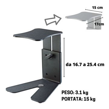 Supporto Monitor da tavolo K&M 26772 nero 3,1kg