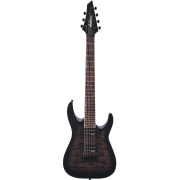 Jackson JS22-7 DKA ht qm transparent black burst