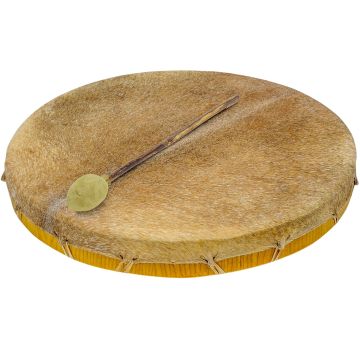 Shaman Drum 60cm Terre' pelle capra con battente 