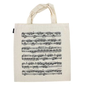 Borsa Musik-Boutique cotone colore naturale con spartito 