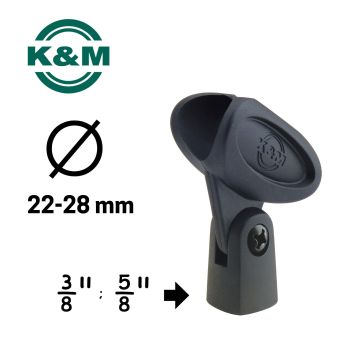 Supporto Microfono K&M 85050 Ø 22/28mm