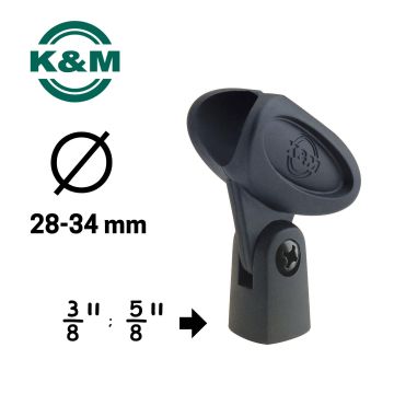 Supporto Microfono K&M 85055 Ø 28/34mm