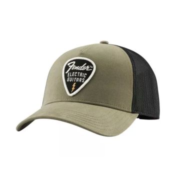 Cappello baseball Fender Snap back pick patch hat olive