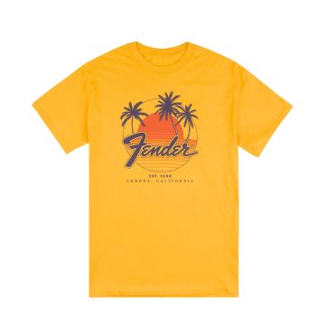 T-Shirt Fender Palm Sunshine Marigold XXL