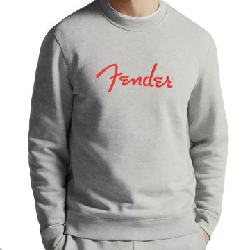 T-Shirt Fender logo Spaghetti heather gray manica lunga M