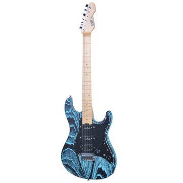 ESP Snapper ctm drift wood black blue filler El. Guitar