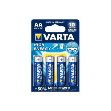 Batterie Varta AA high energy 4 Stylo alcalina
