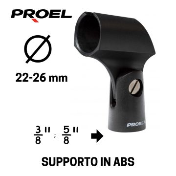 Supporto Microfono Proel APM10 Ø 27/31mm