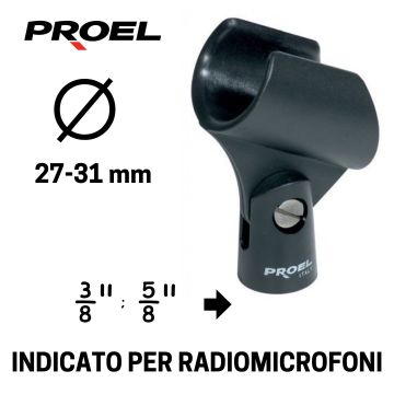 Supporto Microfono Proel APM25 Ø 22/26mm