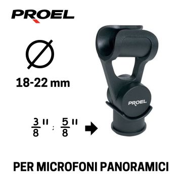 Supporto Microfono Proel APM45S Ø18/22 mm