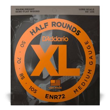 Corde basso elettrico D`Addario ENR72 Half Rounds 50-105