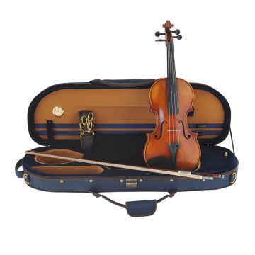 Violino 4/4 Yibo modello Amati massello arco custodia pronto all'uso