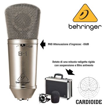 Microfono Behringer B-1 condensatore cardioide