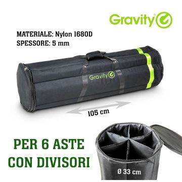 Borsa Gravity BGMS 6 B per aste microfoniche 