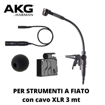 Microfono a clip AKG C519M per strumenti a fiato con xlr