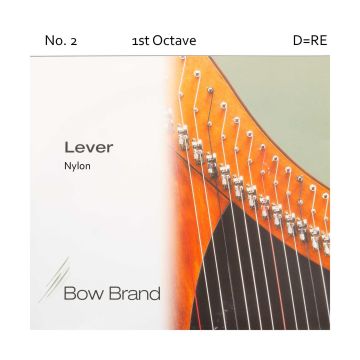 Corda Arpa Celtica Bow Brand 1 ottava n.2 D RE in nylon