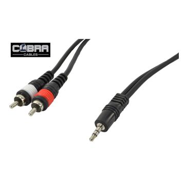 Cavo mini jack st/2 rca 1,5 mt Cobra