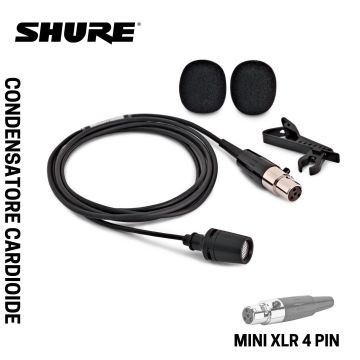 Microfono lavalier Shure CVL-B/C-TQG