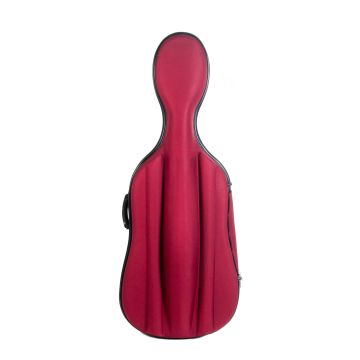 Custodia violoncello 4/4 semirigira leggera rosso cremisi