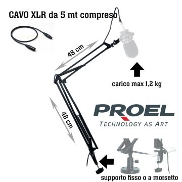 Braccio portamicrofono Proel DST260 