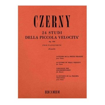 Czerny 24 studi della piccola velocita'  op.636 piano
