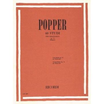 Popper 40 studi Op. 73 per Violoncello 