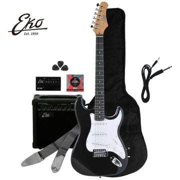 Eko EG-11 Kit Chitarra Elettrica nera kit