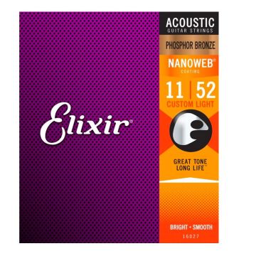 Corde Elixir Acustica Custom Light Phosphor bronze 011-52