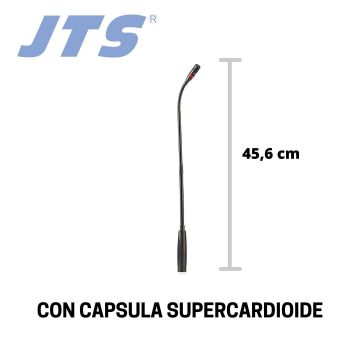 Microfono collo d'oca JTS GM-5212L condensatore con led