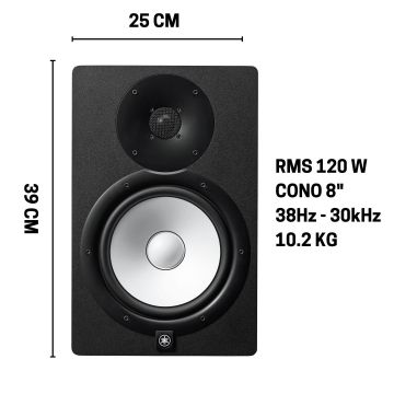 "Monitor Yamaha HS8 - 8"" 120W"