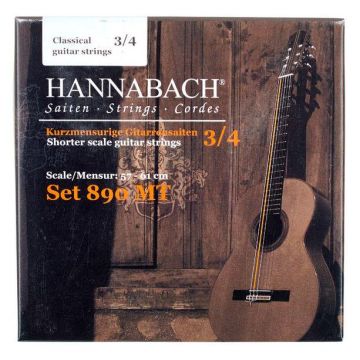 Corde chitarra classica 3/4 Hannabach 890MT