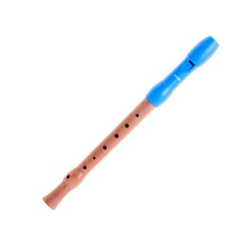 Flauto Dolce Hohner Alegra diteggiatura tedesca legno 2 pezzi blu