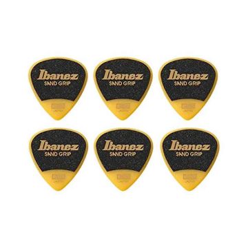 Blister plettri Ibanez Medium PPA16MSG-YE sand grip wizard Blister plettri 6pz yellow