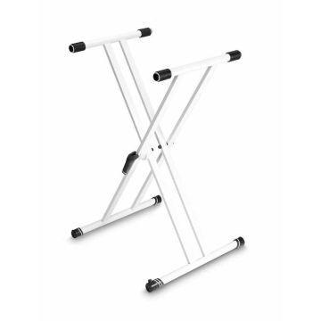 Gravity KSX 2W Supporto Tastiera regolabile doppio bianco