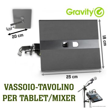 Portaoggetti Gravity MA TRAY 1 20x25x19cm black