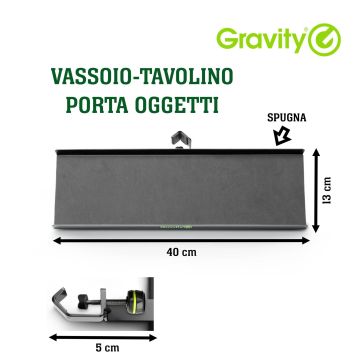 Portaoggetti Gravity MA TRAY 2 40x13x50cm black